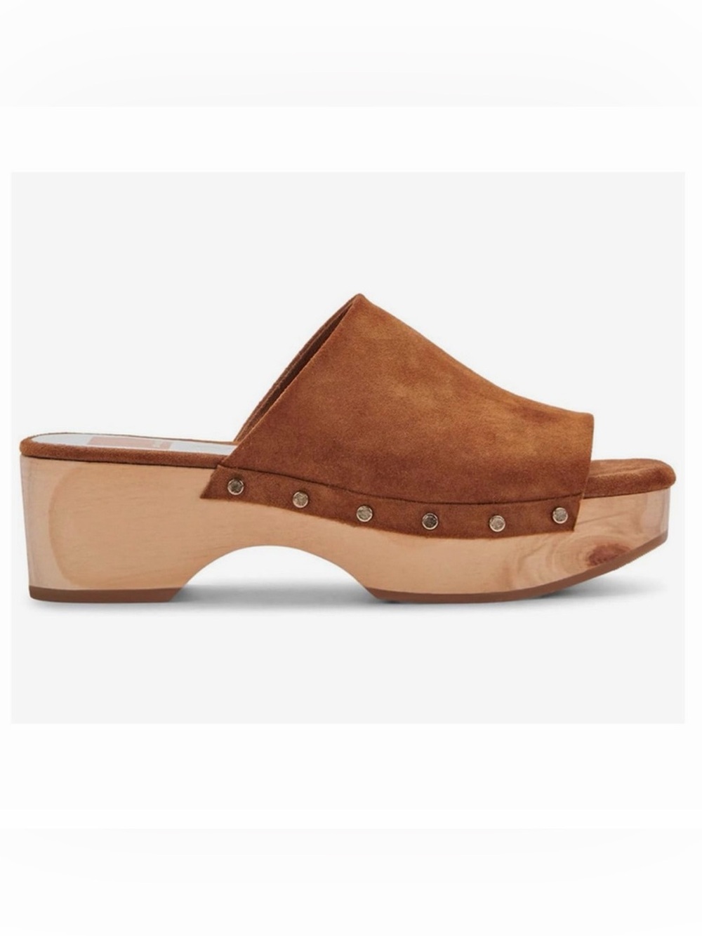 Dolce Vita Dorado Saddle Suede Platform Slide Mules - Picture 10 of 14